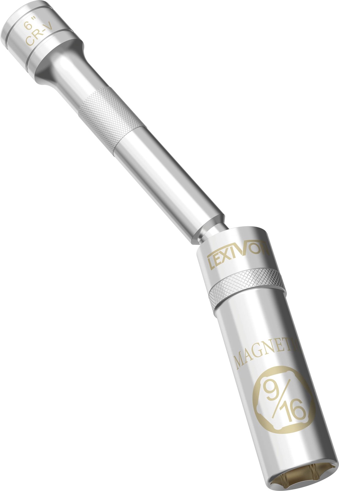 LEXIVON 9/16-Inch Spark Plug Swivel Socket, 3/8″ Drive x x 6-Inch