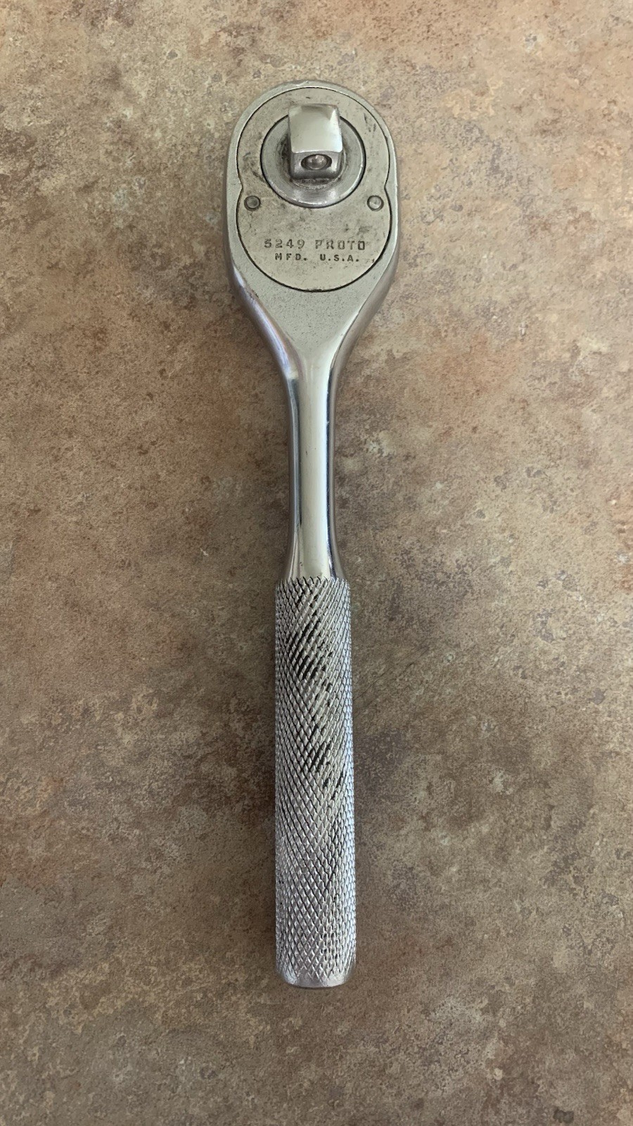 Proto Professional 3/8″ Drive Ratchet Pear Head Ratchet, made USA – Part # 5249
