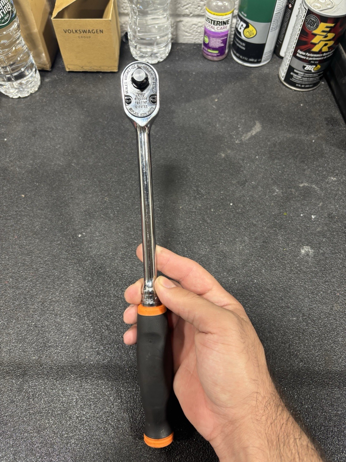 Snap On 3/8 FHL80 Orange Soft grip Ratchet