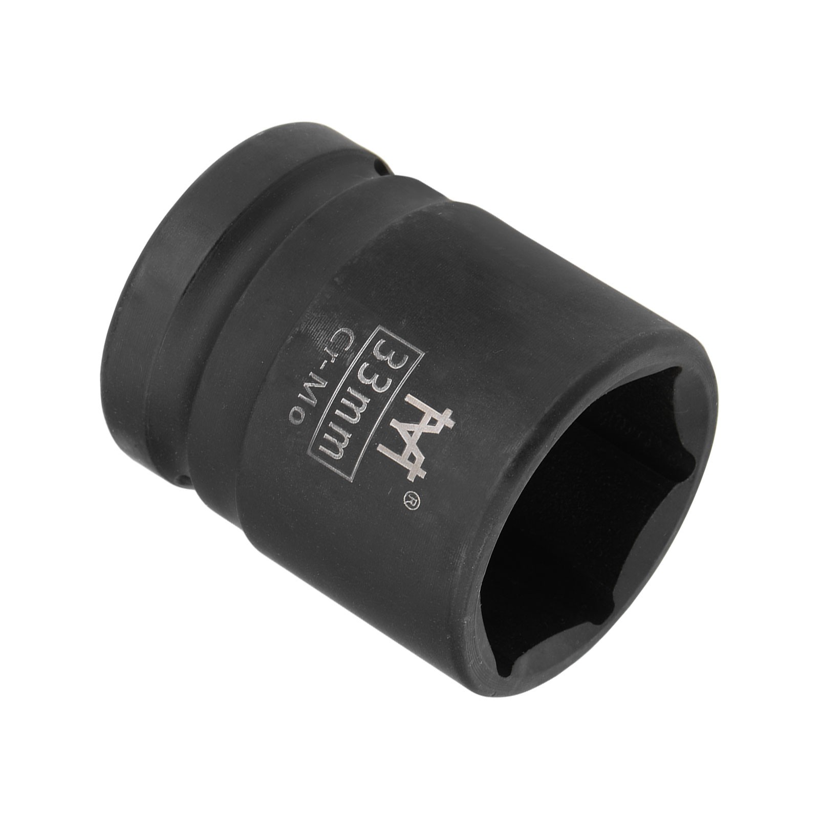 6-Point Shallow Impact Socket 3/4-Inch Drive 33mm Socket Cr-Mo Axle Nut