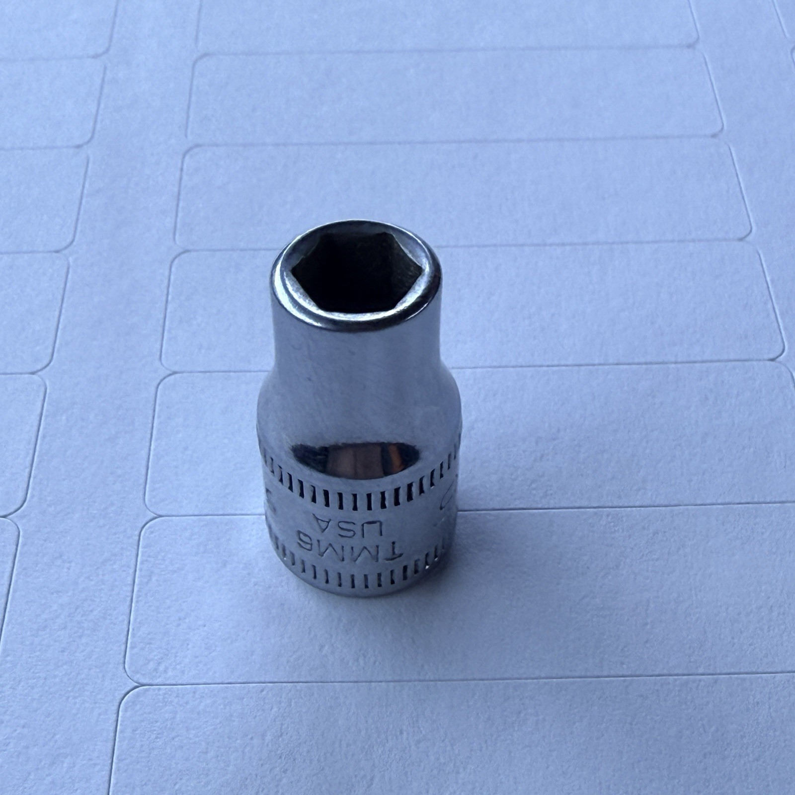 SNAP ON 6mm 1/4″ Drive 6 Point Shallow Chrome Socket TMM6 Flank Drive – USA