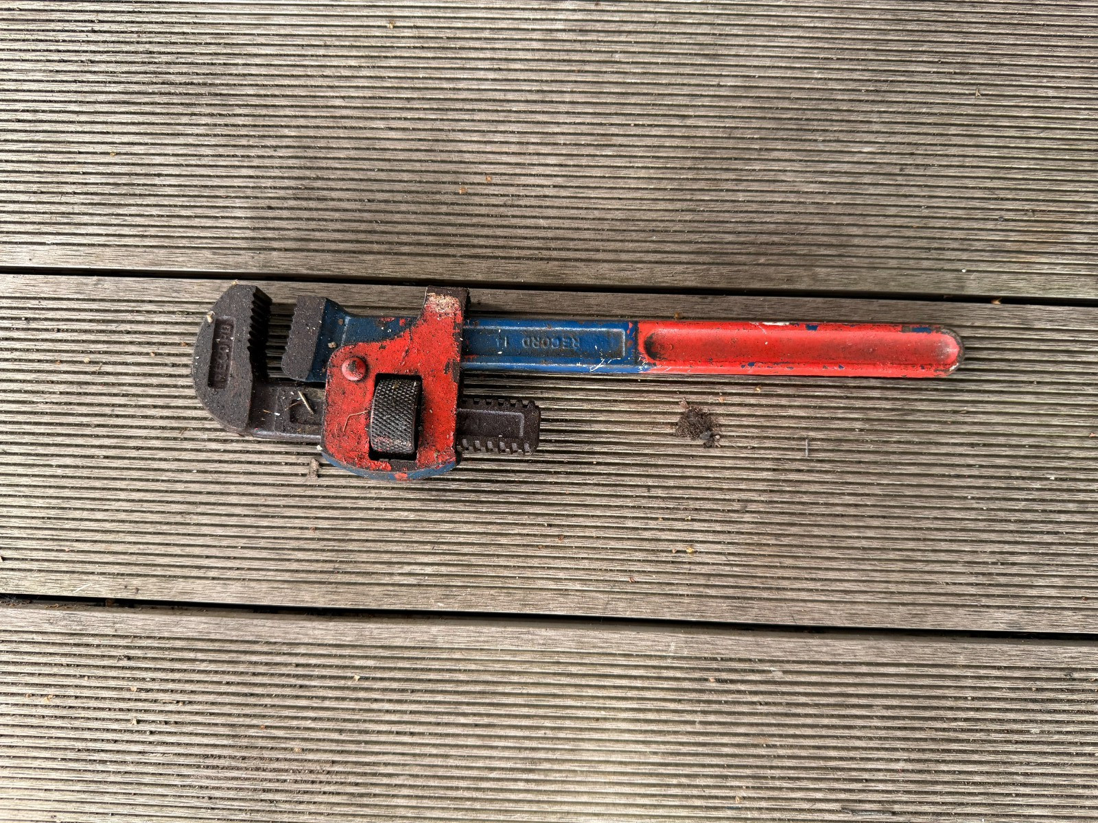 Record 14 Stilson Adjustable Pipe Wrench Spanner Vintage