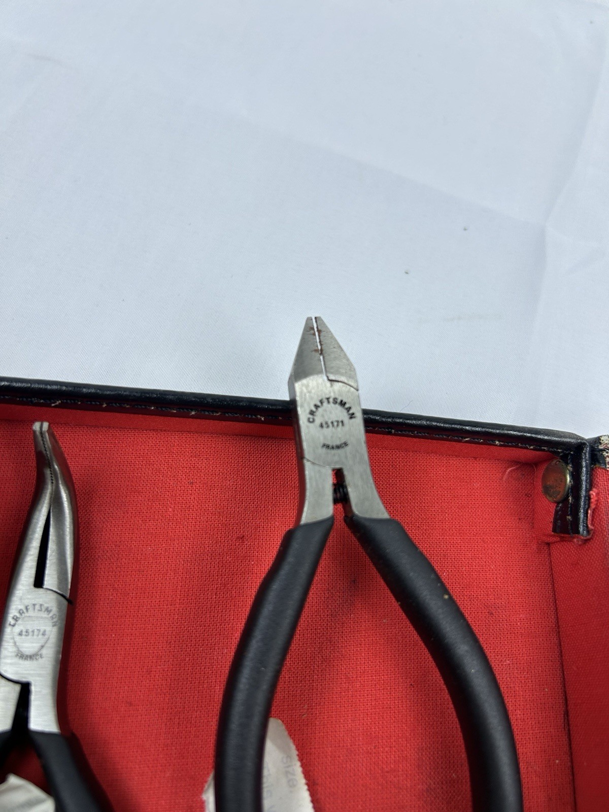 Very Rare Mint Craftsman France Spring Loaded Pliers Set 4pc No 9-45194