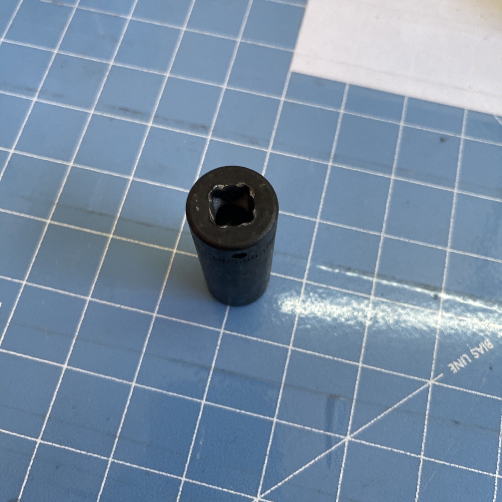 Vintage SIMF220 Snap-on 11/16 flank drive deep impact socket 3/8 drive