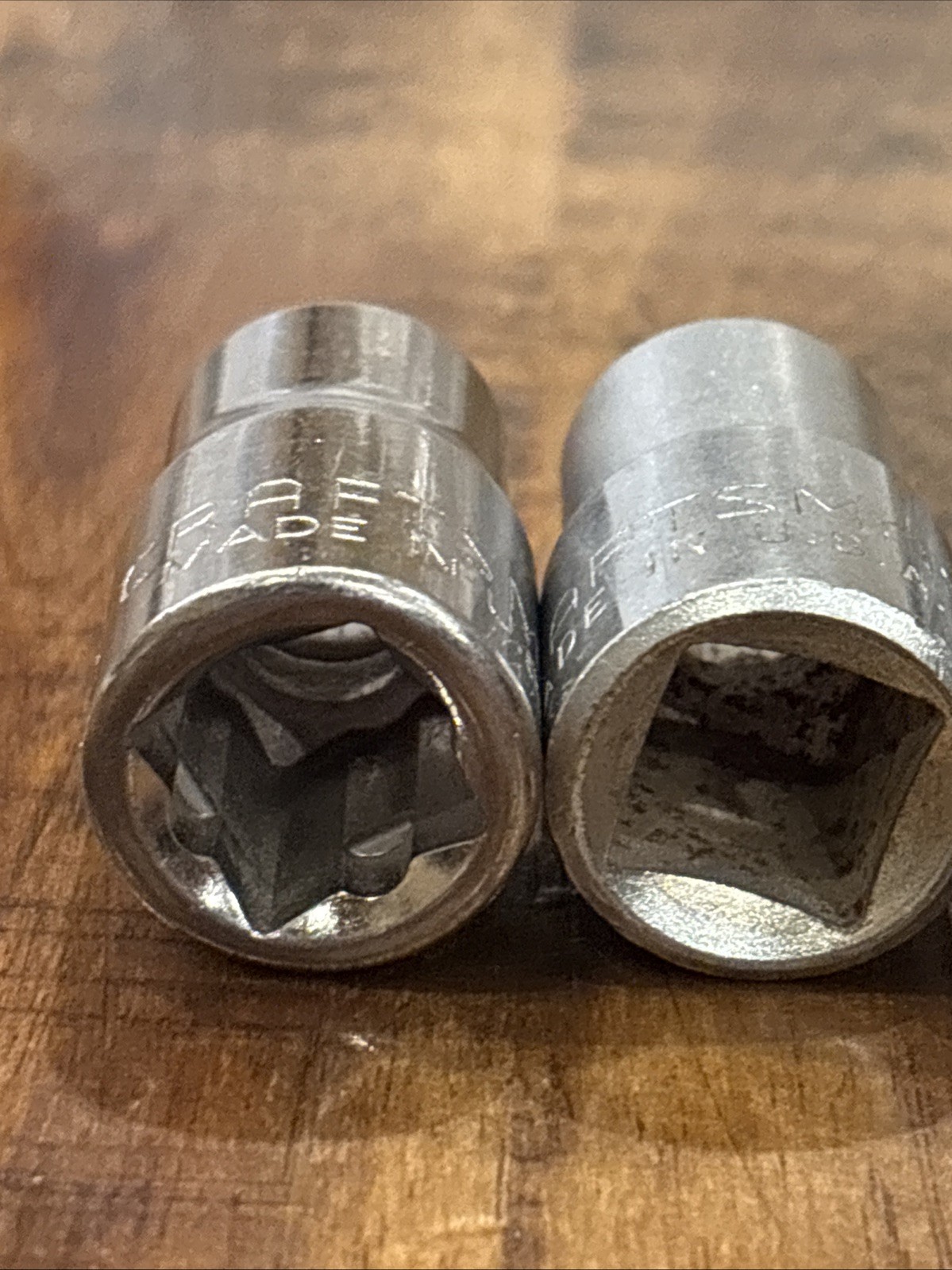 Craftsman 1/2” Shallow Sockets 8 Piece 1/2” Drive 6 Point & 12 Point USA SAE VGC