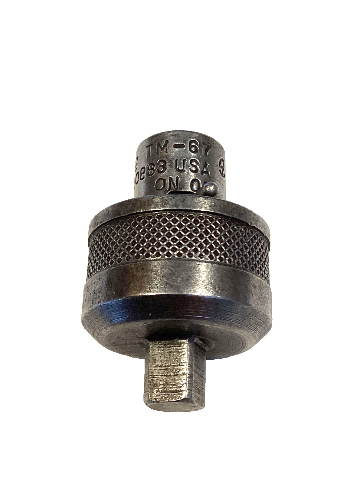 Snap On Tools 1/4” Drive Knurled Ratcheting Socket Adapter TM67 Works Excellent