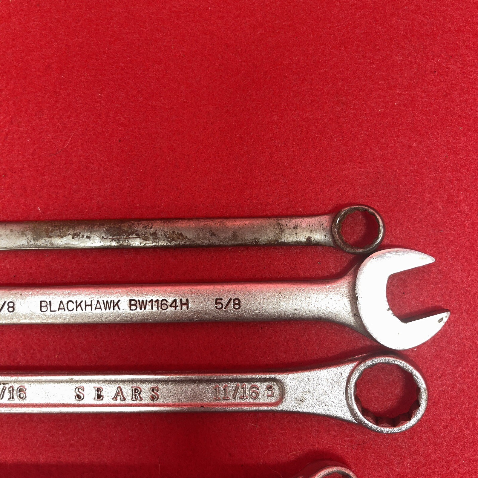 Snap on Lot of 9 MAC Proto Sears BluePoint Bonney Combination Wrenches Mechanic