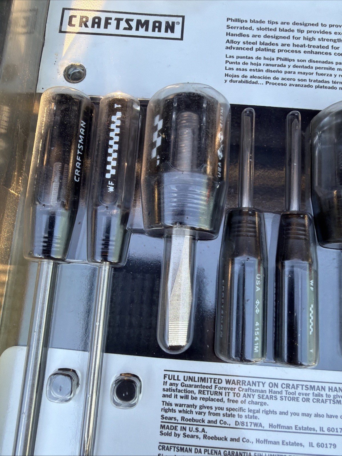 **RARE** Sears Craftsman USA NOS 16pc Motorsports NASCAR Screwdriver Set 41412 5