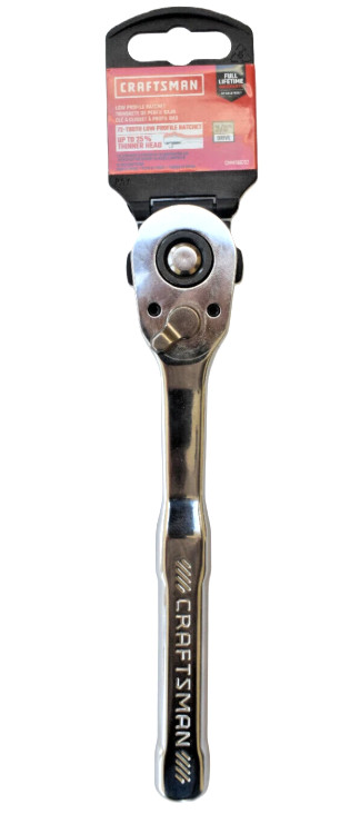 Craftsman 1/4″ Drive Low Profile Quick Release Ratchet CMMT86721