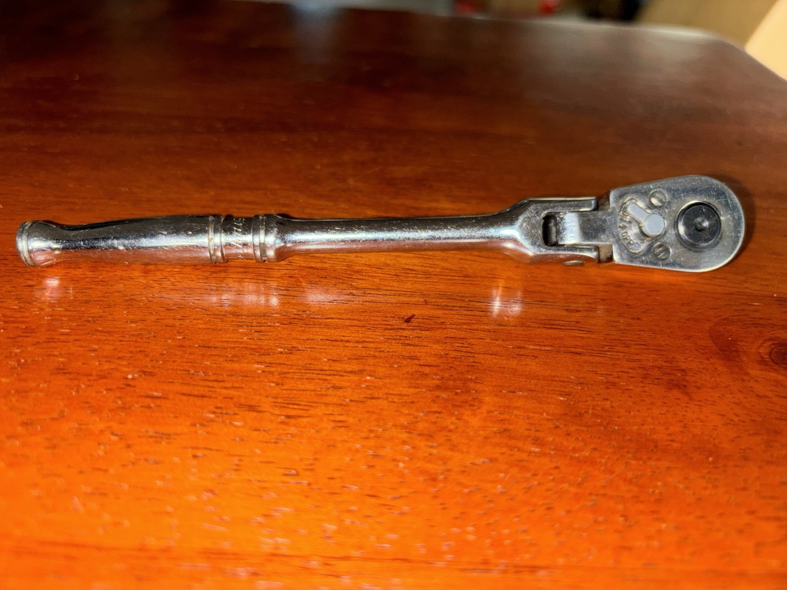 Snap-On TM711A 1/4 Drive Flex Head Ratchet Measuring 6 Inches Long