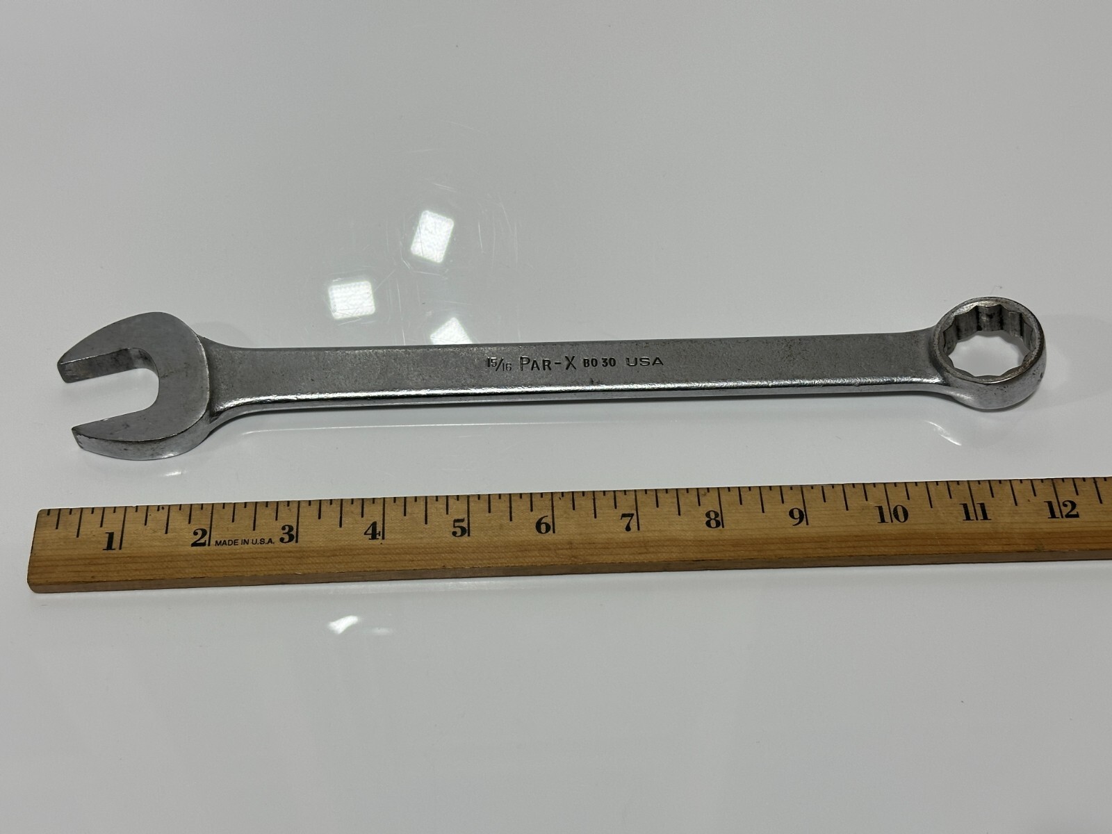 Par-X USA MADE BO30 Standard 15/16″ SAE Combination Wrench, 12 Point