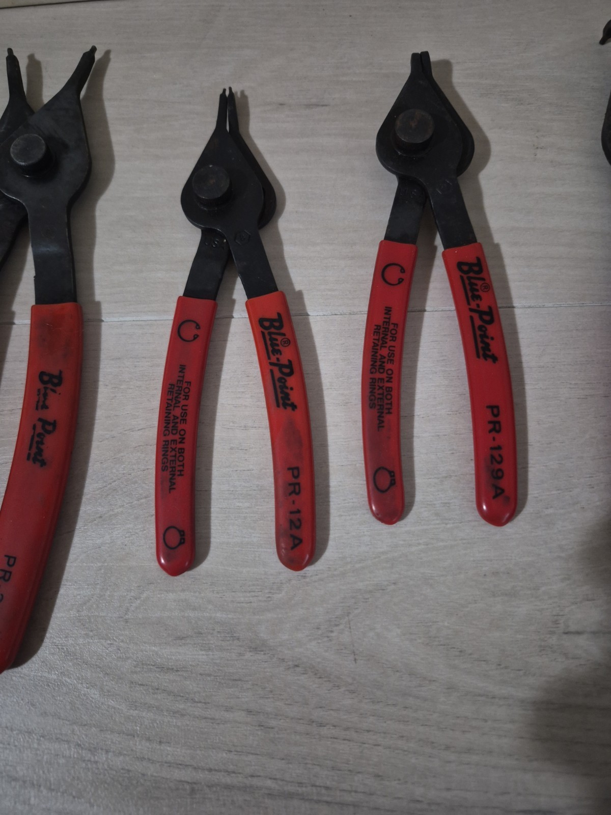 Blue-Point Snap Ring Pliers Set x4 USA With Original Box
