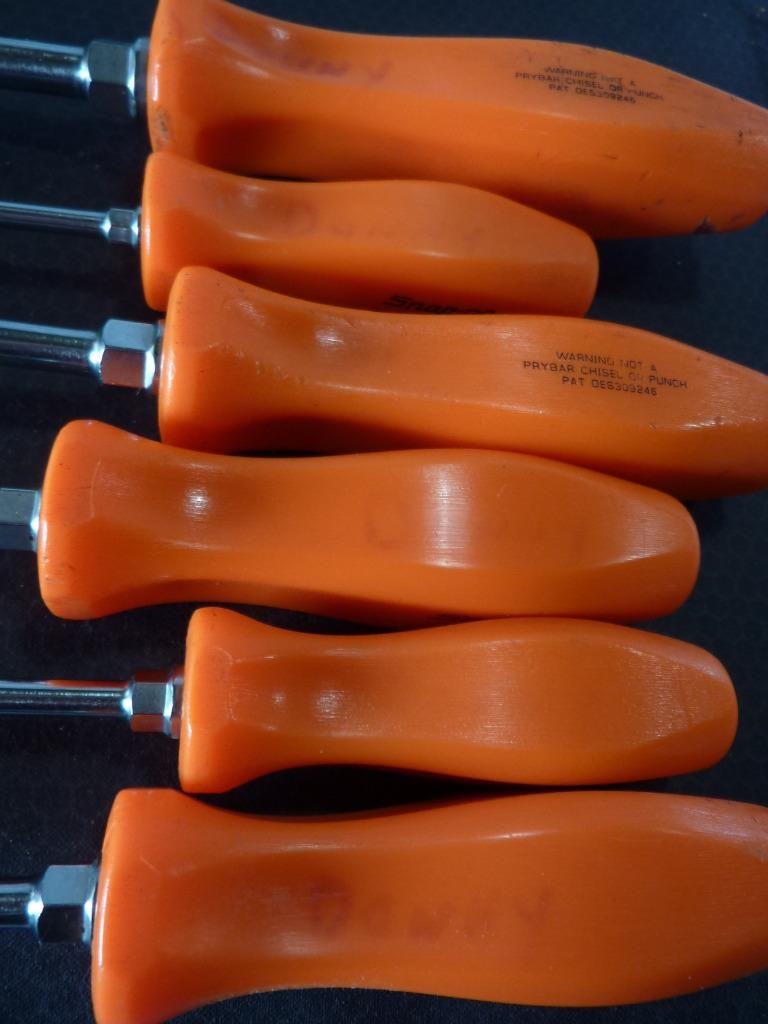 SNAP-ON TOOLS 8-PIECE ORANGE HANDLED SCREWDRIVER SET – FREE SHIPPING