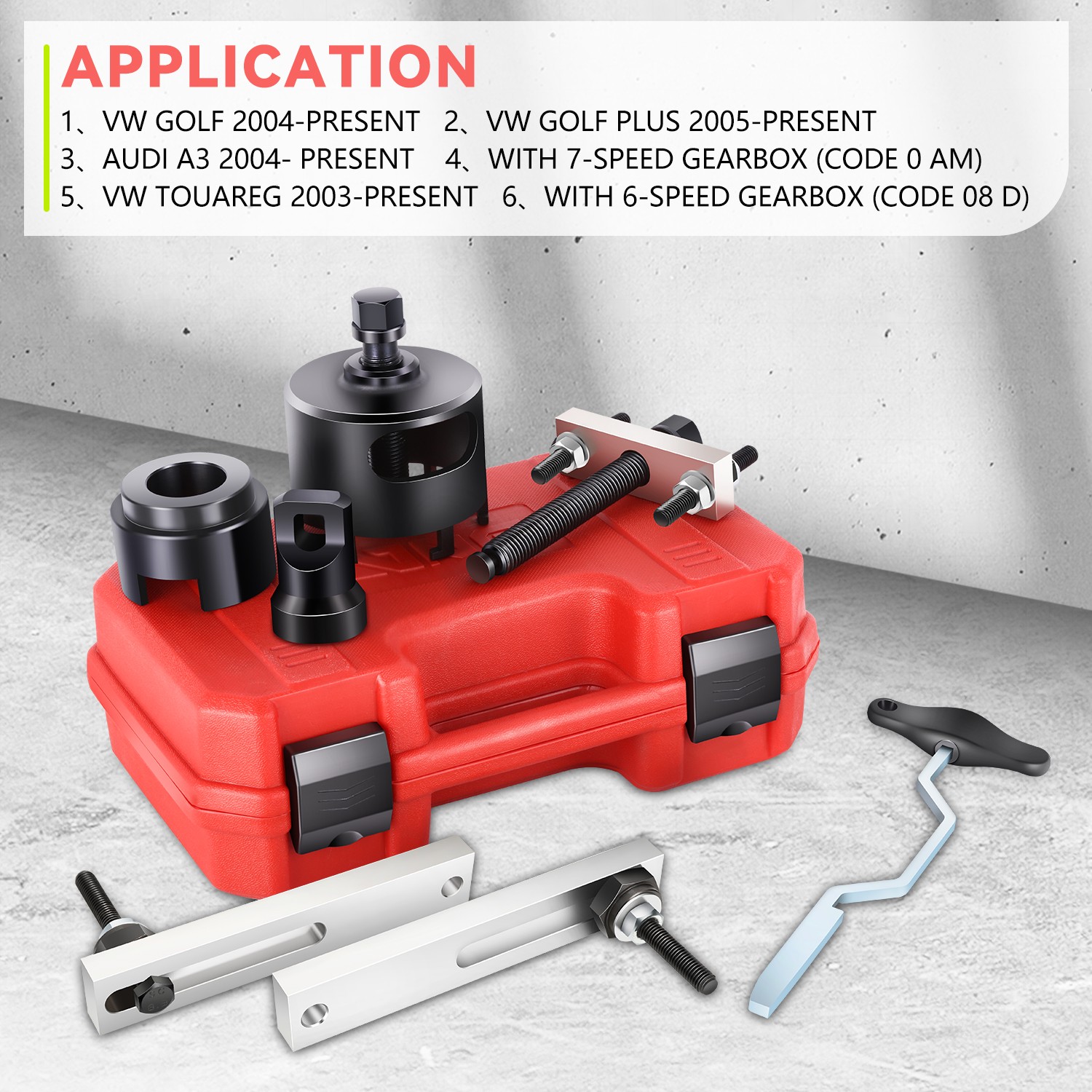 7PCS Clutch Installer Remover Kit for VW Golf Plus Audi A3 7-Speed DSG 04-24