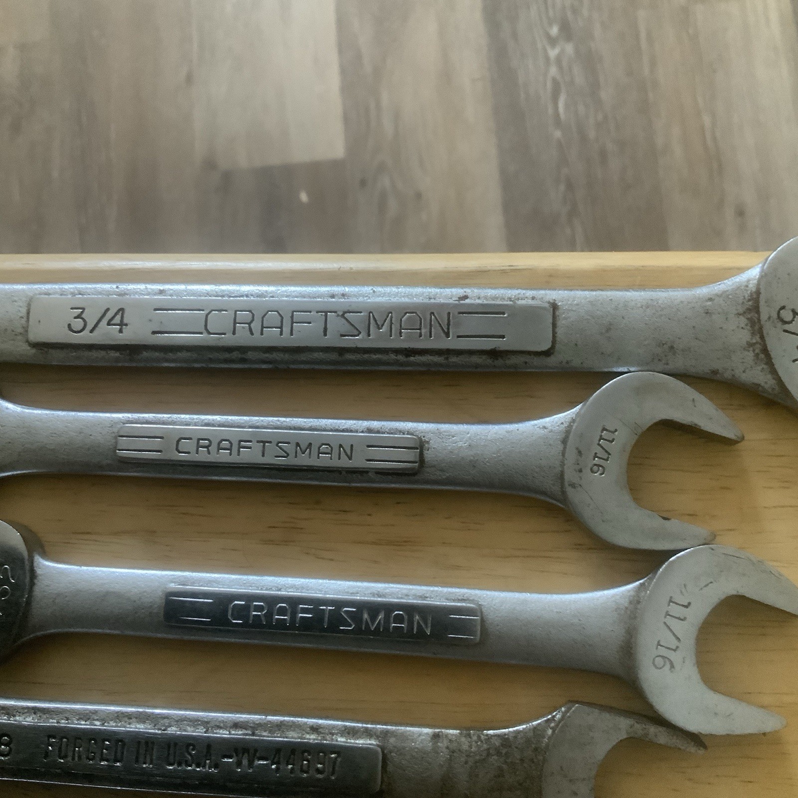Craftsman USA Vintage Mixed LOT OF 17 SAE Wrench Set