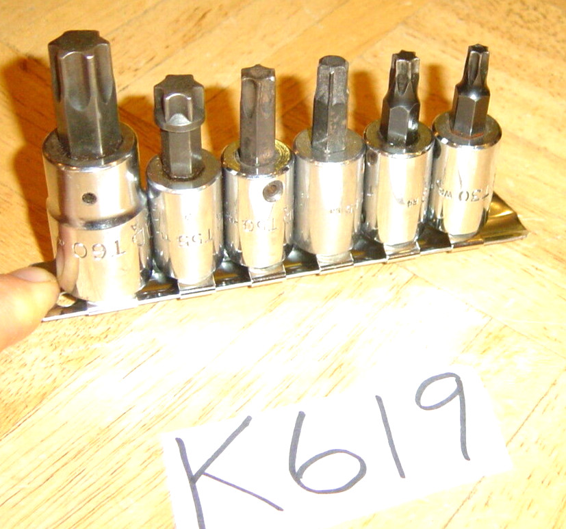 MAC TOOLS 6 PIECE MULTI DRIVE TORX BIT SOCKET DRIVER SET T30-T60