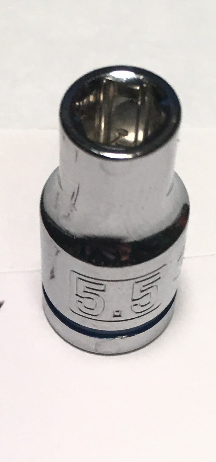 Quinn 5.5 mm x 1/4″ Dr Standard Socket 6 Point Free Shipping