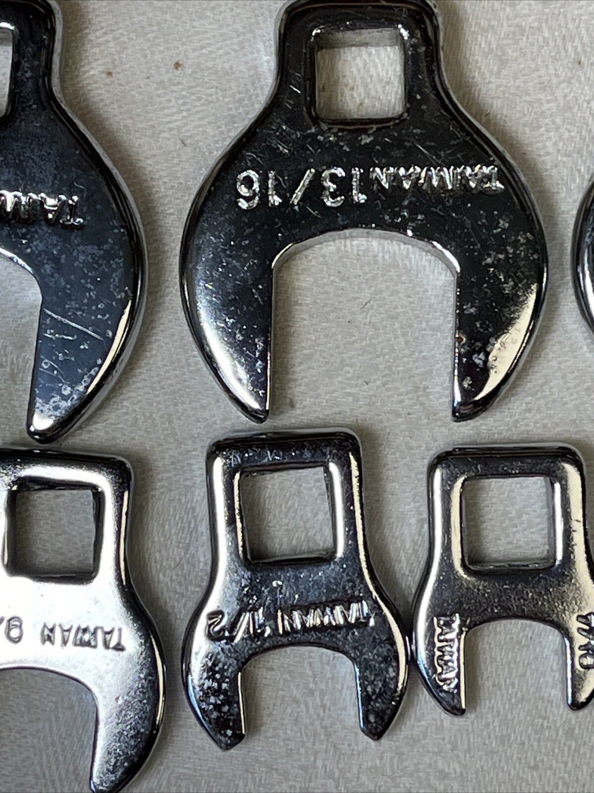 CROWS FOOT WRENCH SET 10 PC 3/8″ ~ SAE 3/8” – 1”