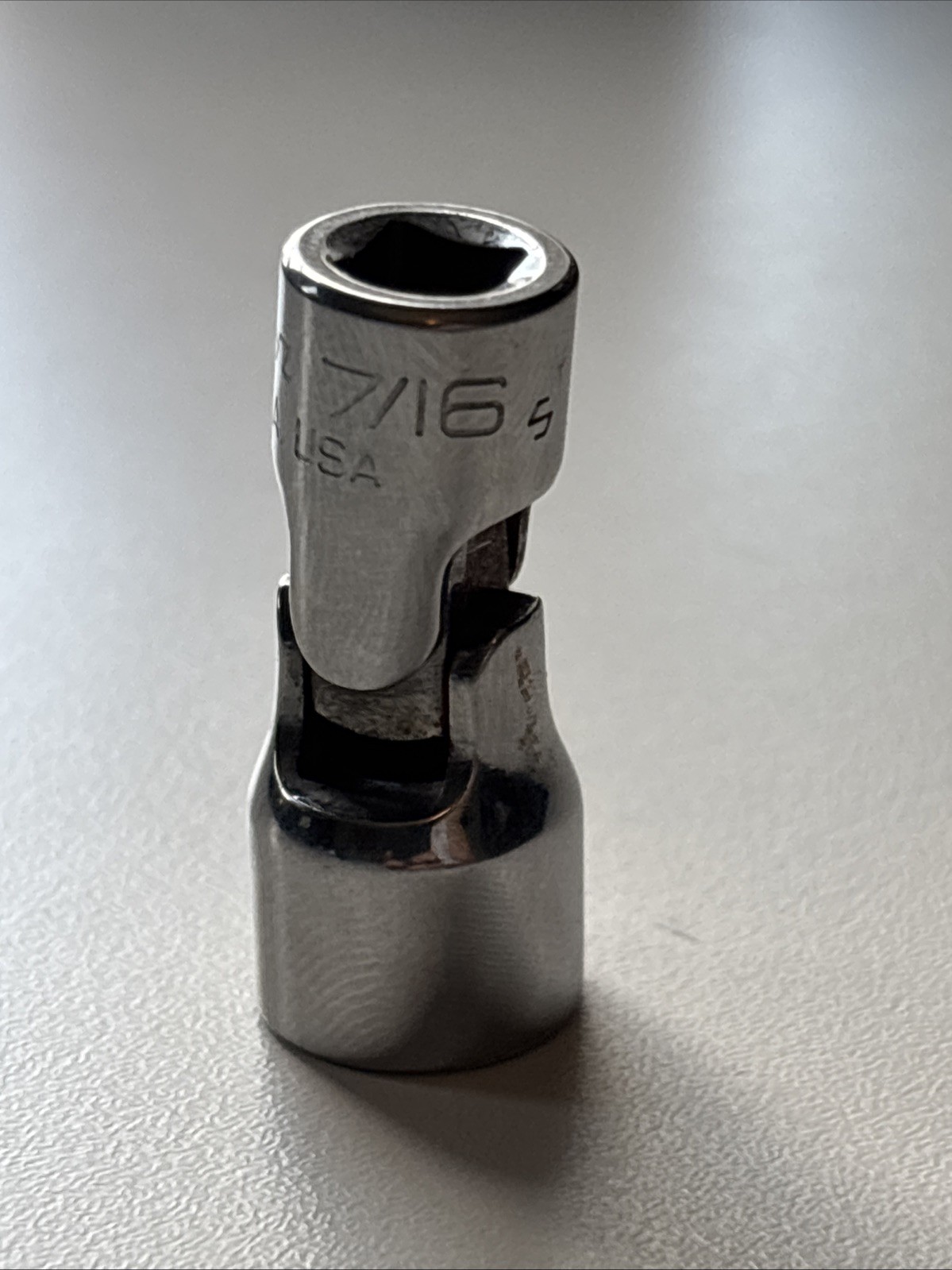 Snap On 1/4” Dr 7/16” 12 Point Shallow Swivel Socket TMU141A 🇺🇸