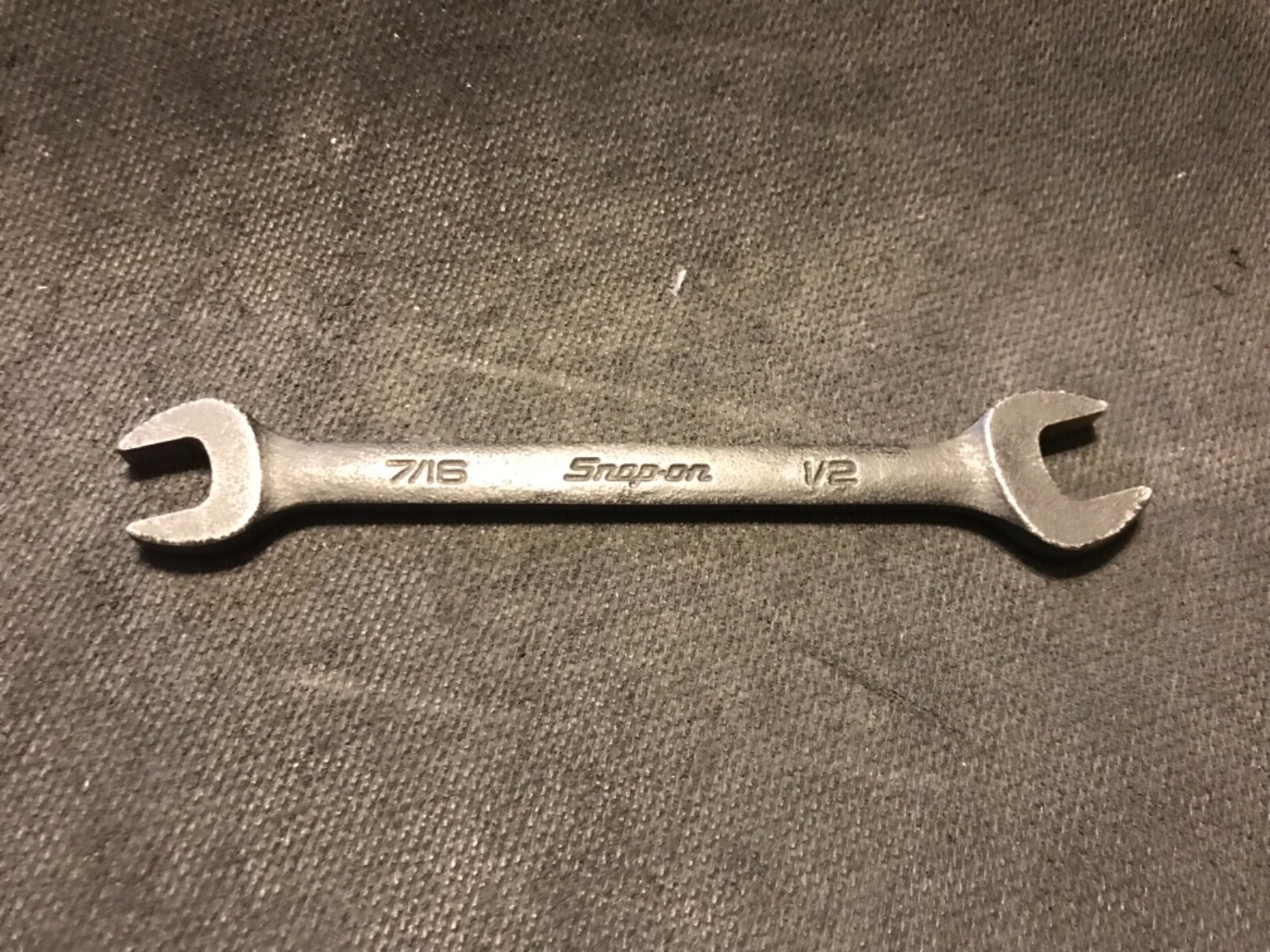 Snap On Tools Open-End Black Industrial Finish 7/16” x 1/2” Wrench GVO1416B