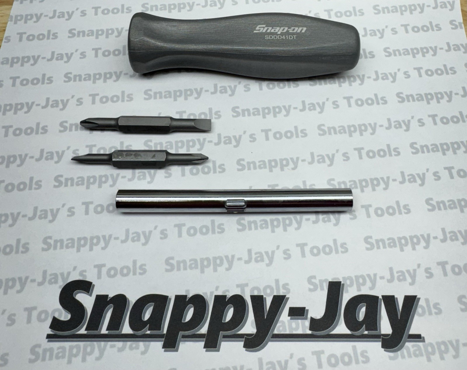 Snap-on Tools DARK TITANIUM Hard Grip Reversible Blade Screwdriver Set SDDD41DT