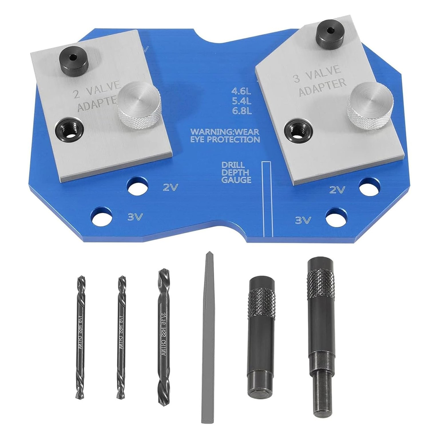 for Ford 2V 3V 4.6L 5.4L & 6.8L Triton Engines 68500 Manifold Drill Template Kit