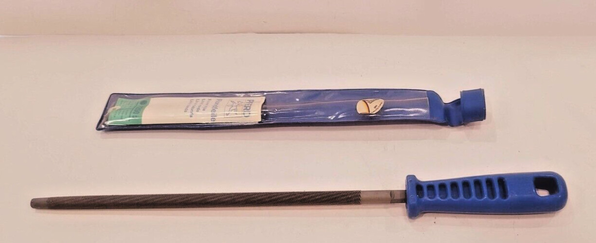 Pferd Half Round 9.75″ 250mm Coarse File Bastard Double Cut 1162 Germany w/ Case
