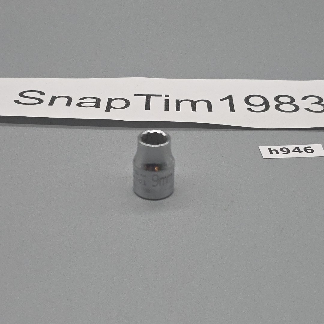 Craftsman Tools 9mm 12 Point Shallow Chrome Socket 3/8″ Drive G-44301 USA