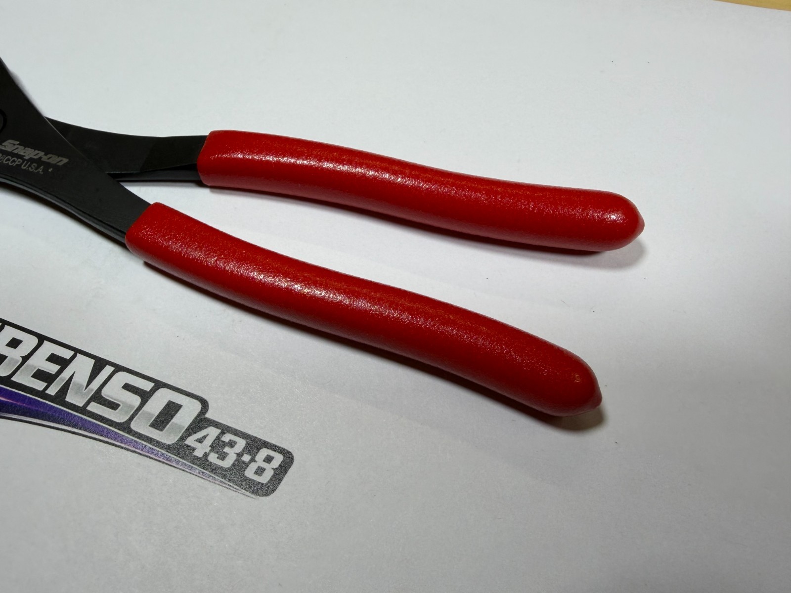 Snap-on Tools USA NEW RED Soft Grip Angle Nose Battery Terminal Pliers 208CCP