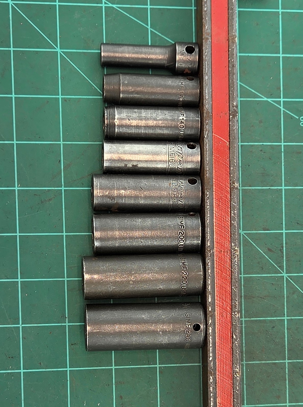 Snap On Tools 3/8″ Drive SIMF Deep Impact Socket Set 5/16″ – 3/4″ SAE 8 pcs