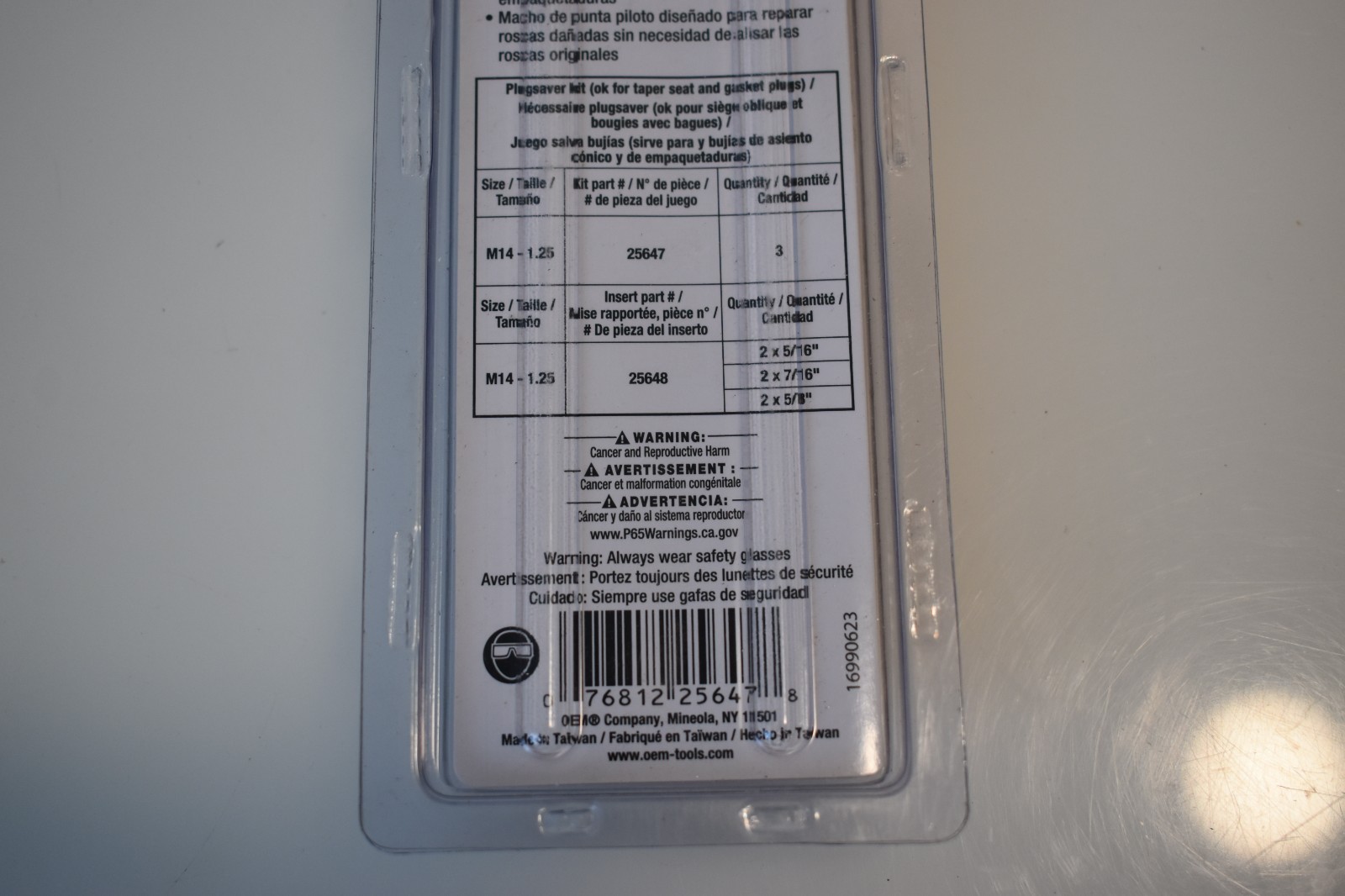 OEM TOOLS 25647 Fix A Thread Repair System Spark Plug Repair Size M14 – 1.25