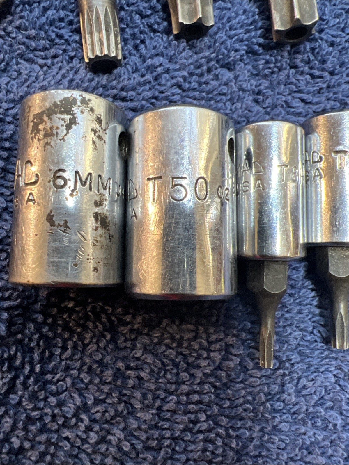 MAC TOOLS TORX BIT SET 11 Pcs MIXED LOT, 1/4” ,3/8” And 1/2” Drive. Lot#5