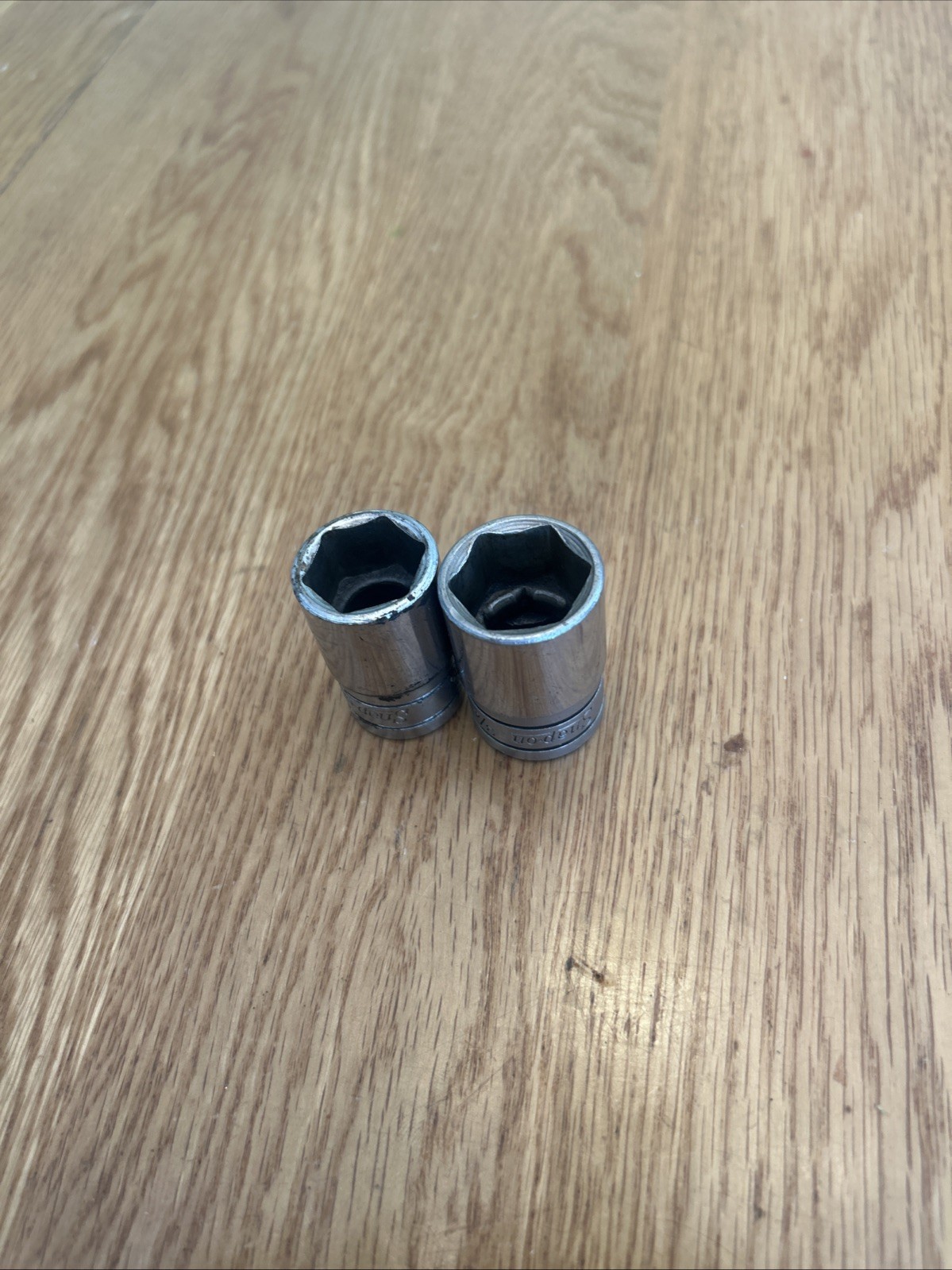 SNAP ON TOOLS – Lot Of 2 Shallow Sockets , 1/2” Drive, 6pt (11/16″ & 3/4”)
