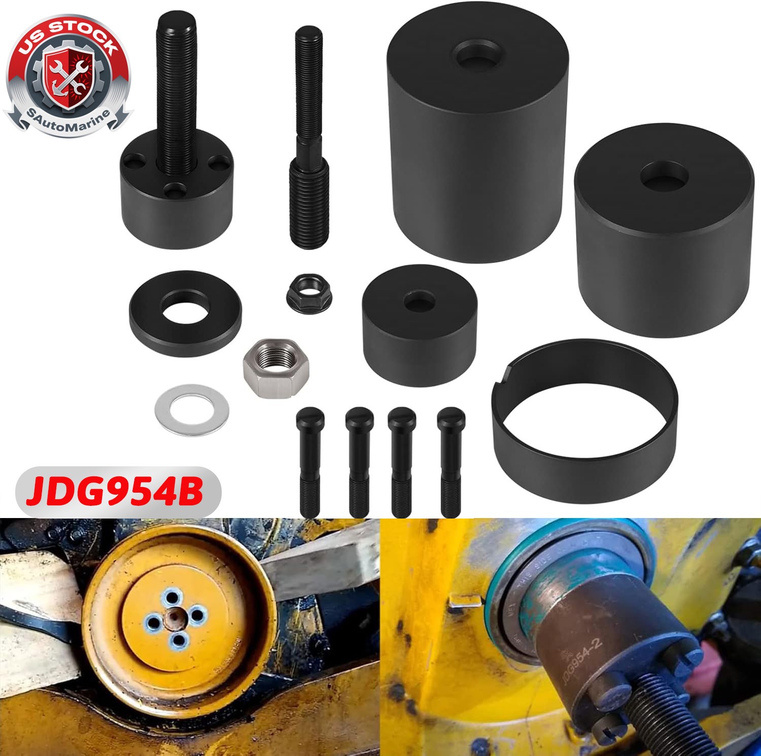 JDG954B for John Deere 1039 4045 6059 Crankshaft Gear+Front Crank Seal Installer