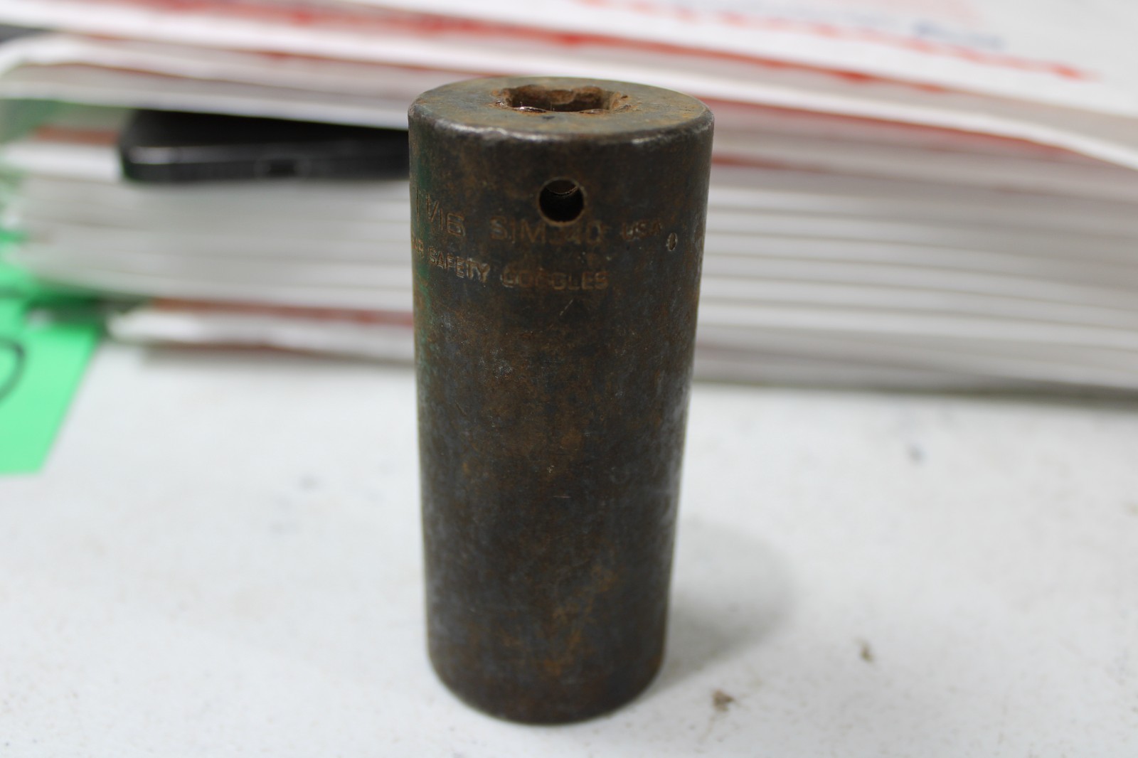 Snap-on Tools SIM340 – 1/2″ Drive SAE 1-1/16in. Deep Impact Socket USA 7A
