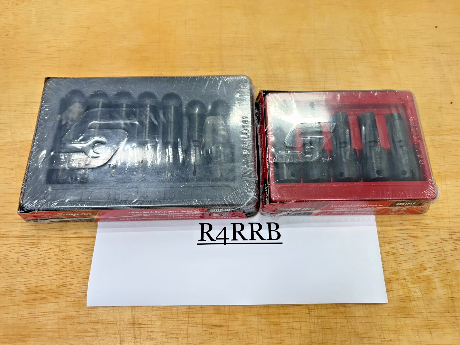 Snap-on Tools USA NEW 3/8″ Drive SAE AND Metric 6PT DEEP Swivel Impact Lot Set
