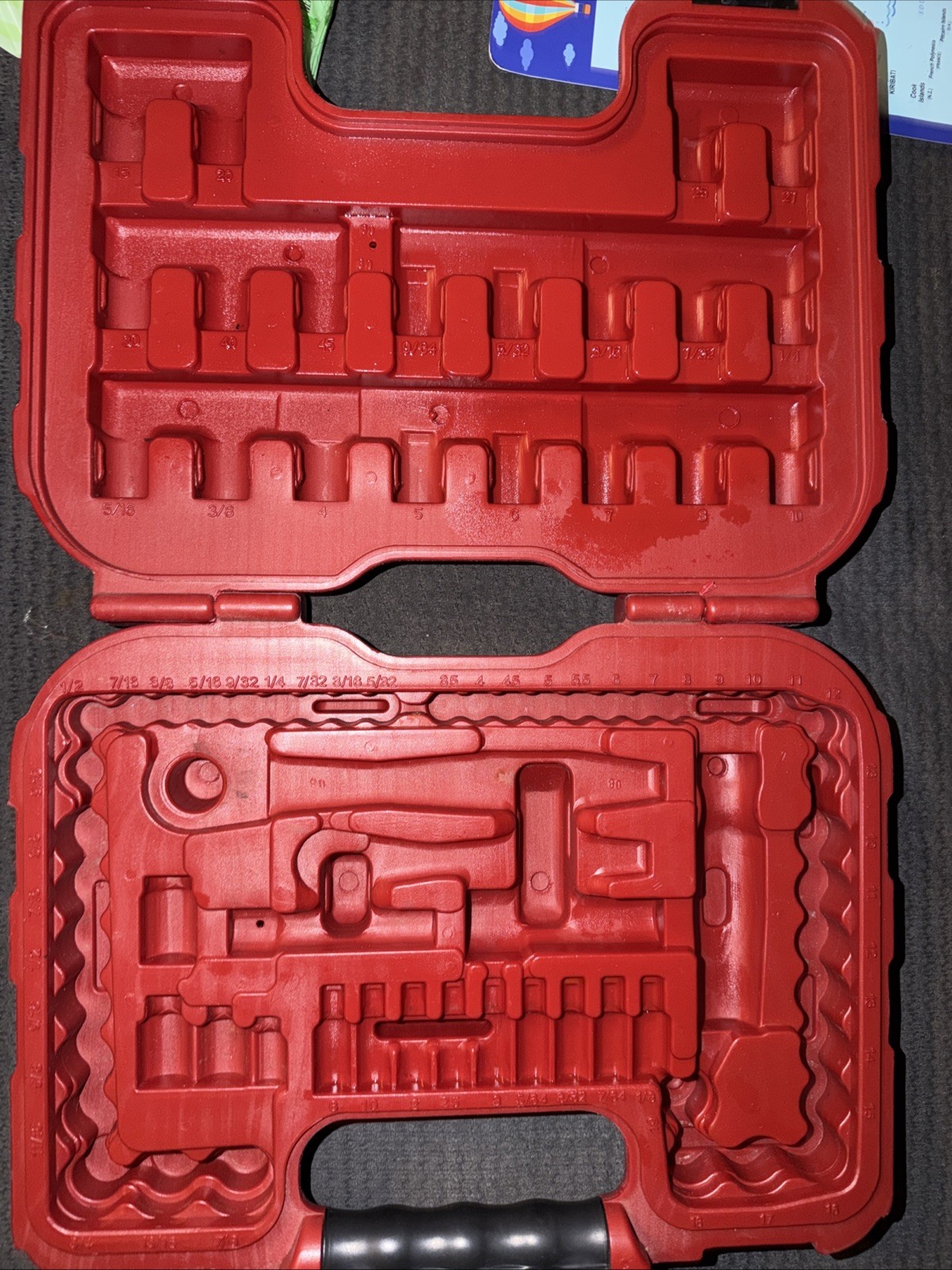 Sears Craftsman CASE ONLY FOR Huge 80pc Max Axess Socket Set 32820 W Inner Felt