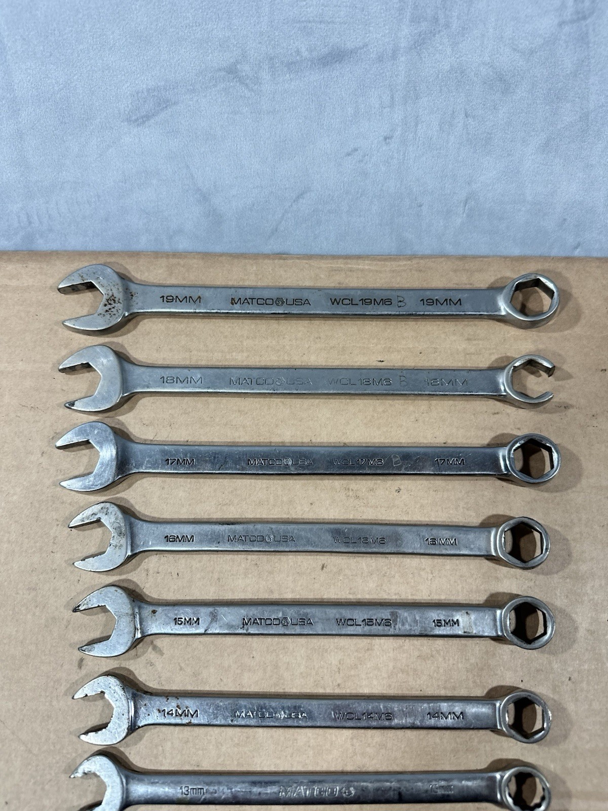 Matco Wrench Set Metric Set 9pcs WCL 11MM – 19MM USA Made