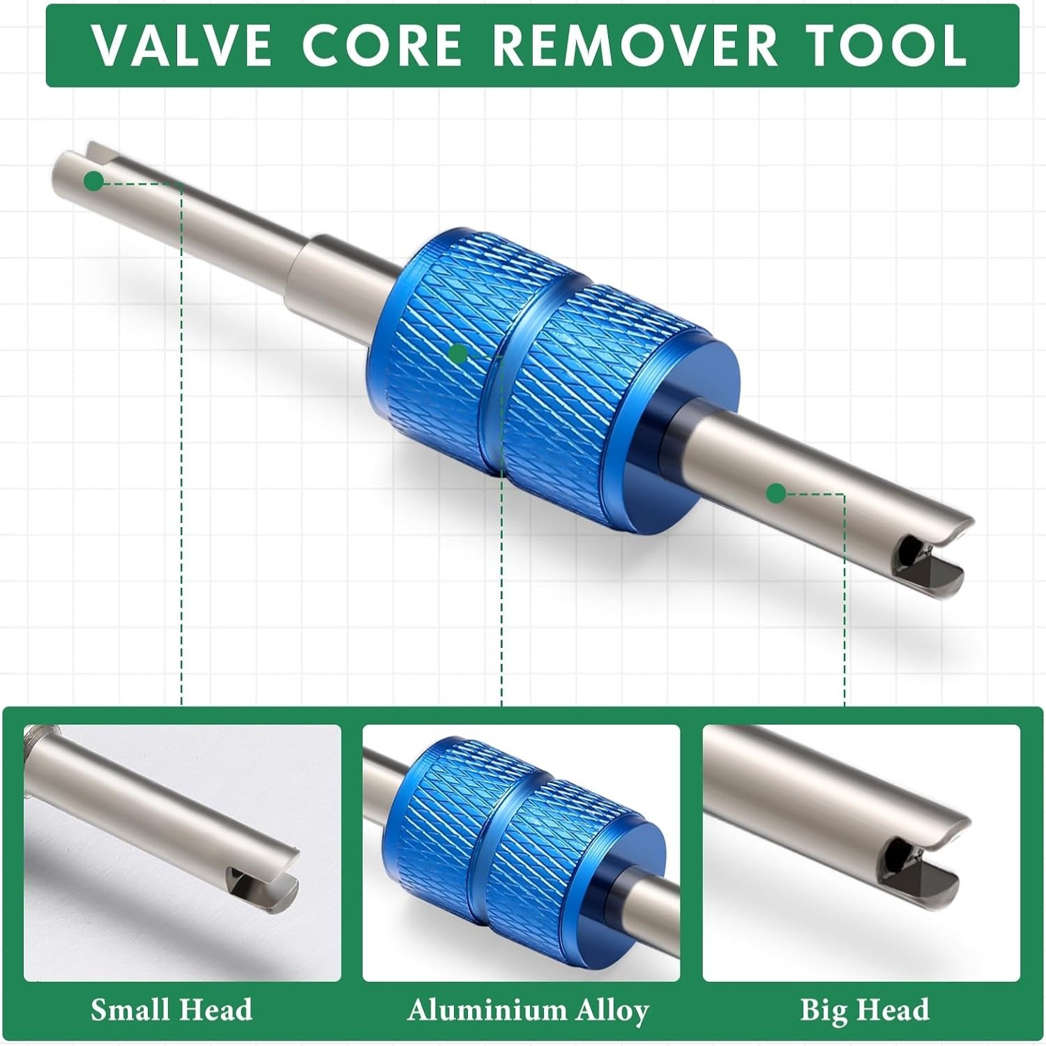 570Pcs Car A/C O-Ring Set Valve Core Set R12 R134a Tire Valve Stem Remover Tool
