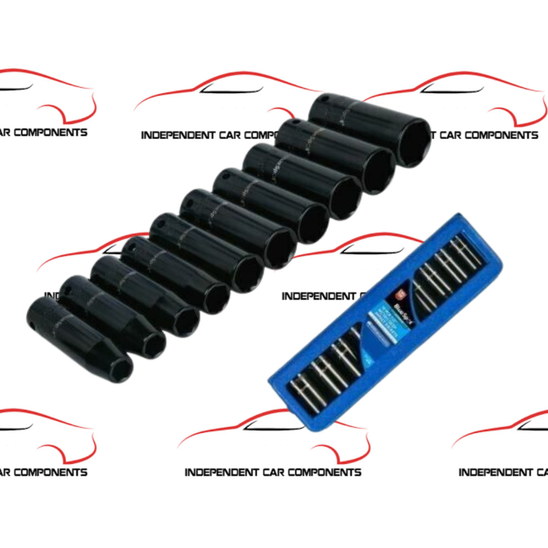 01536 BLUE SPOT TOOLS 10 PCE 1/2″ METRIC DEEP IMPACT SOCKETS (10-24MM)