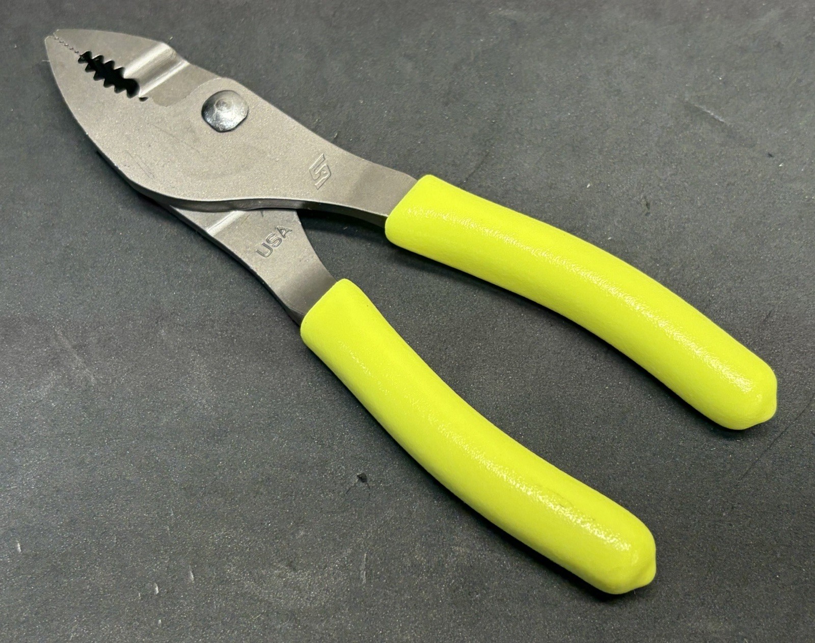 NEW! Snap-on Tools Hi-Viz YELLOW 46ACF Talon Grip Slip-joint Pliers