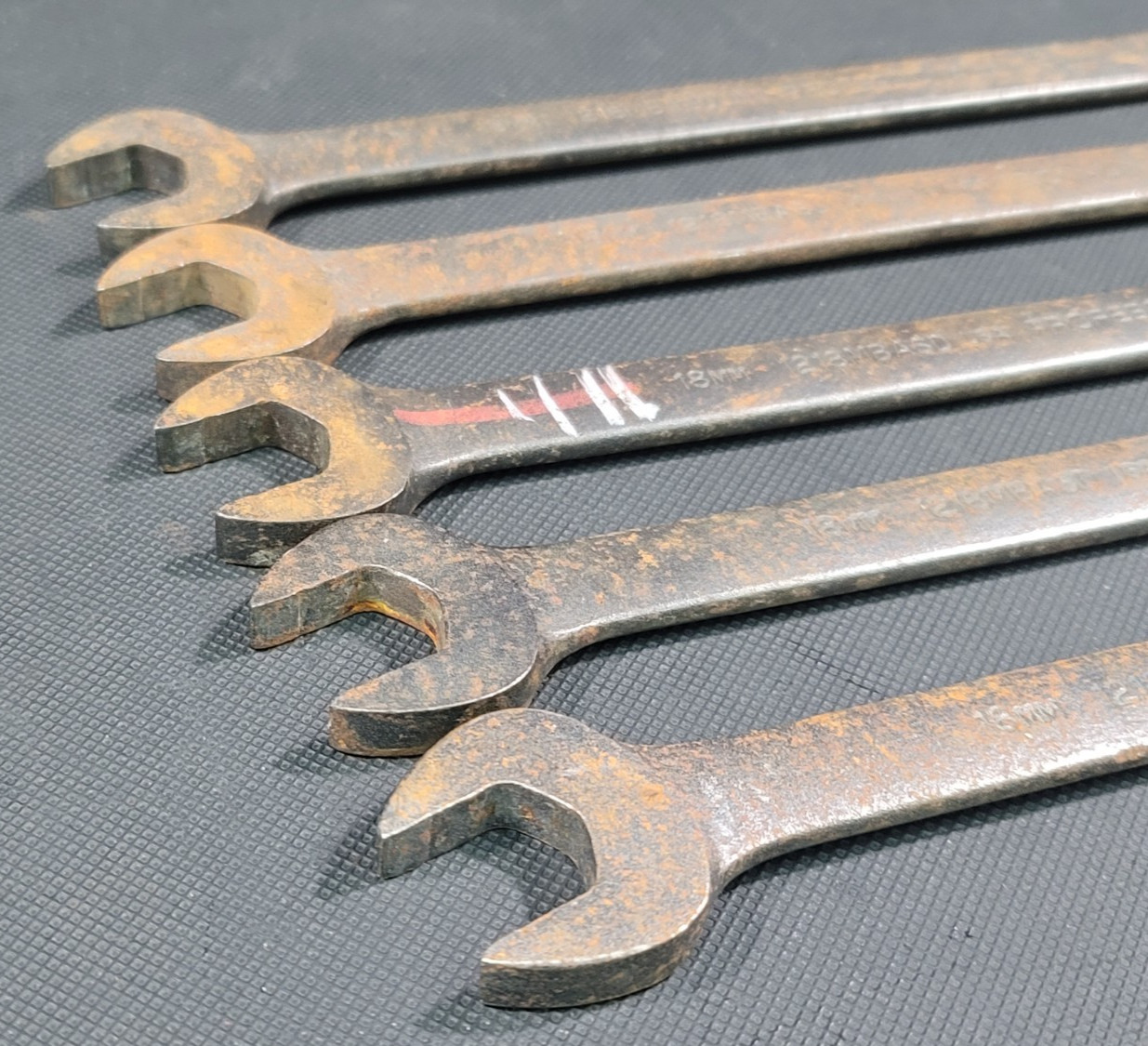 Lot of 5 Proto Professional 18mm Metric 12 Point Combination Wrench 1218MBASD