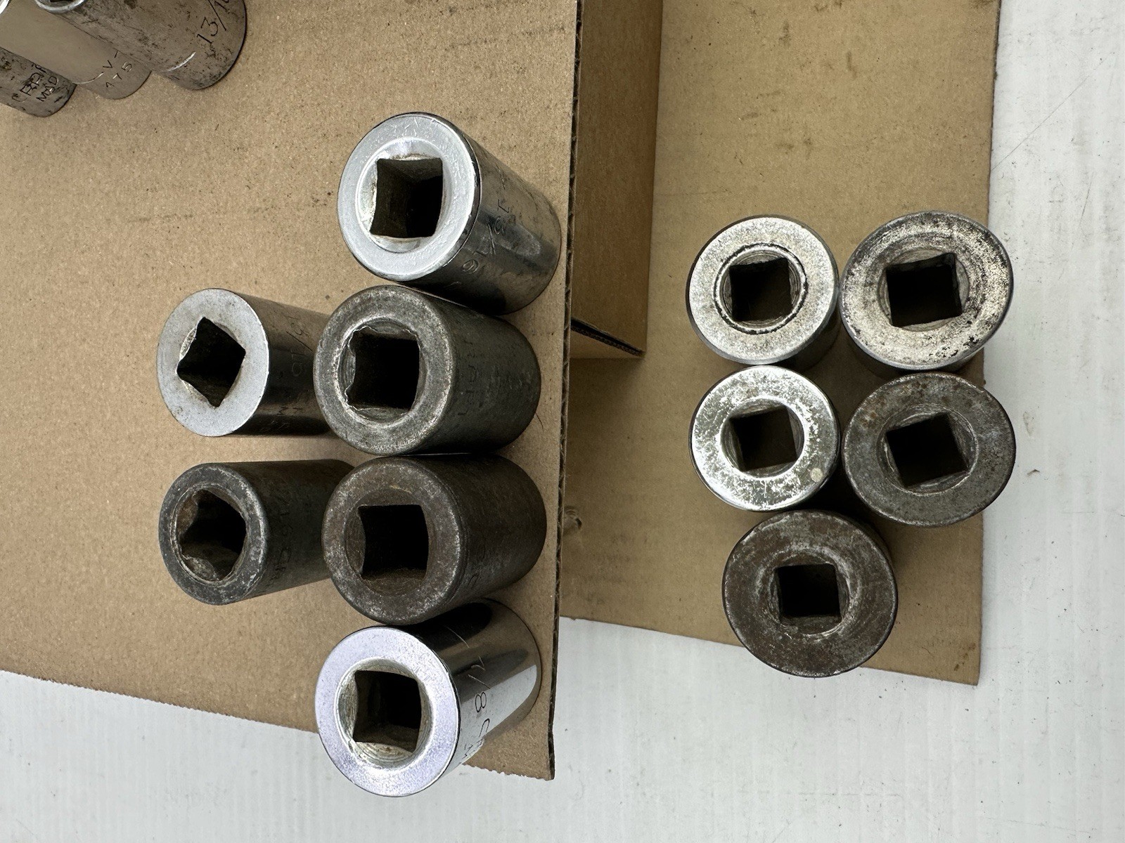 *54PCS* Vintage Craftsman 1/2” Dr Socket Set LOT -V- Series 12pc 12 Pt SAE USA