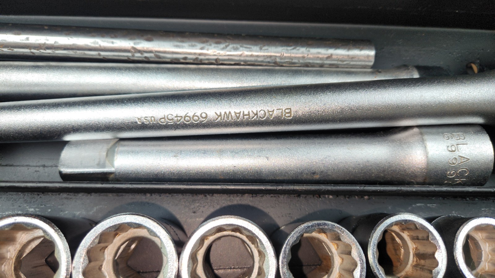 3/4 Blackhawk Ratchet Socket Extension Adapter Set Bonney Snapon Tools Chrome