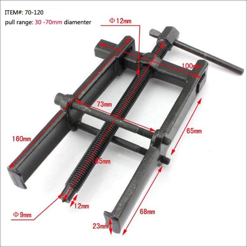 Two Jaw Twin Legs Bearing Gear Puller Remover Hand Tool Removal Kit