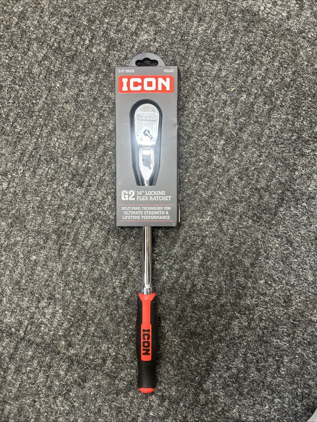 ICON R2LKG 3/8 INCH DRIVE G2 14 INCH LOCKING FLEX HEAD RATCHET