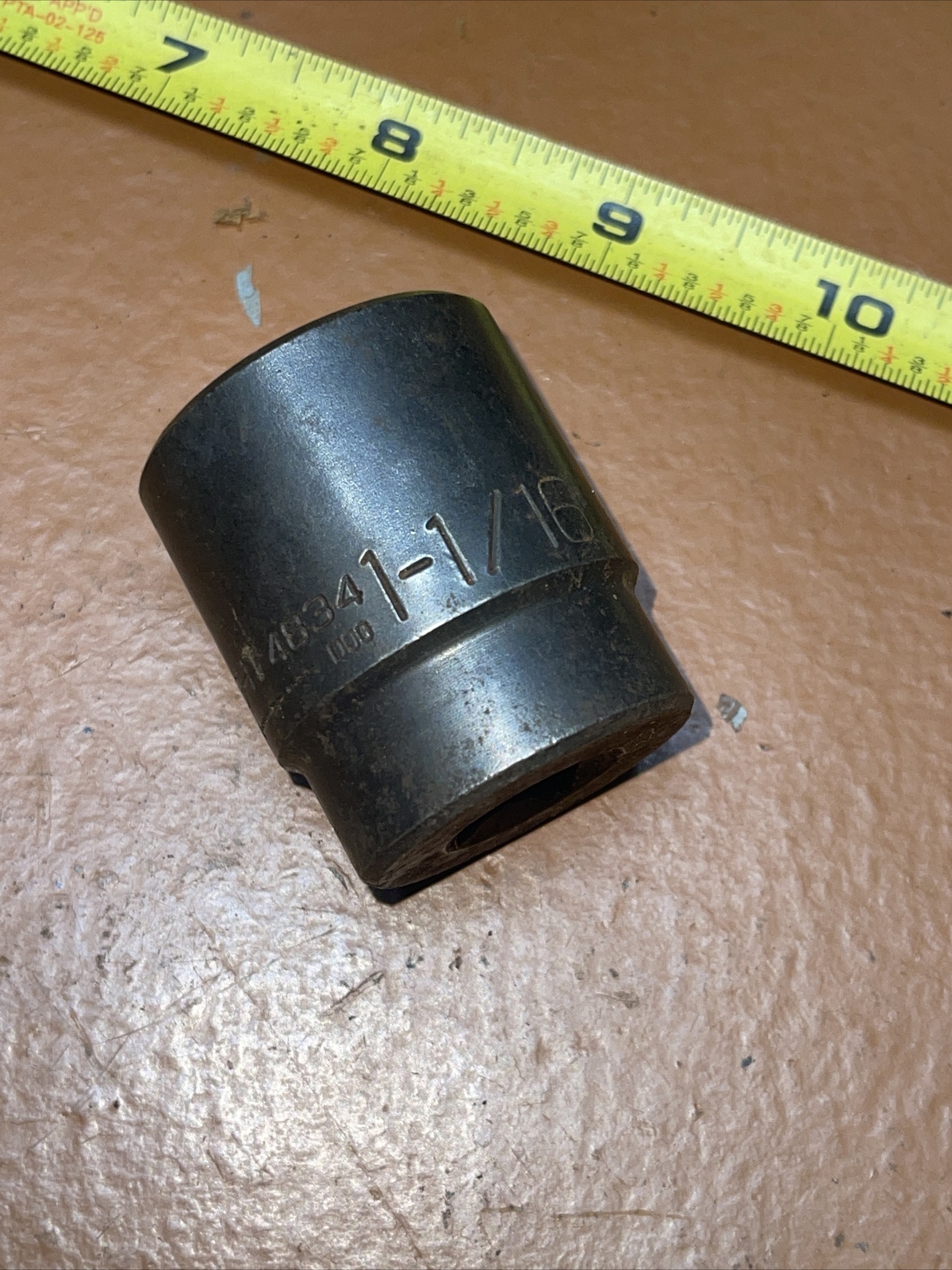 Wright USA 4834 1 1/16 In SAE 1/2” Drive 6 Point Impact Socket 1-1/16
