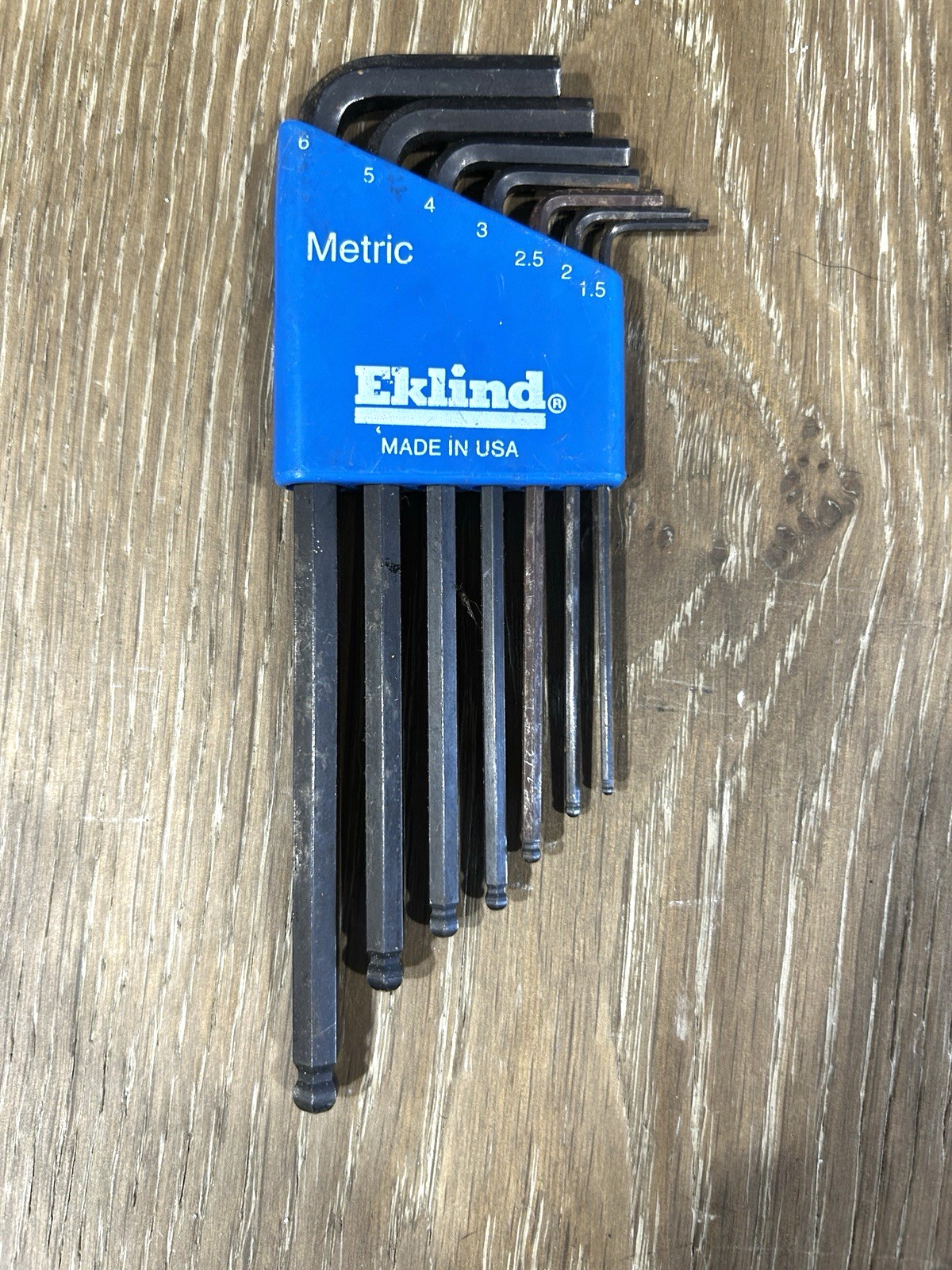 Eklind Tools USA Metric & SAE Ball End Hex Key Wrench Allen Wrenches (missing 2)