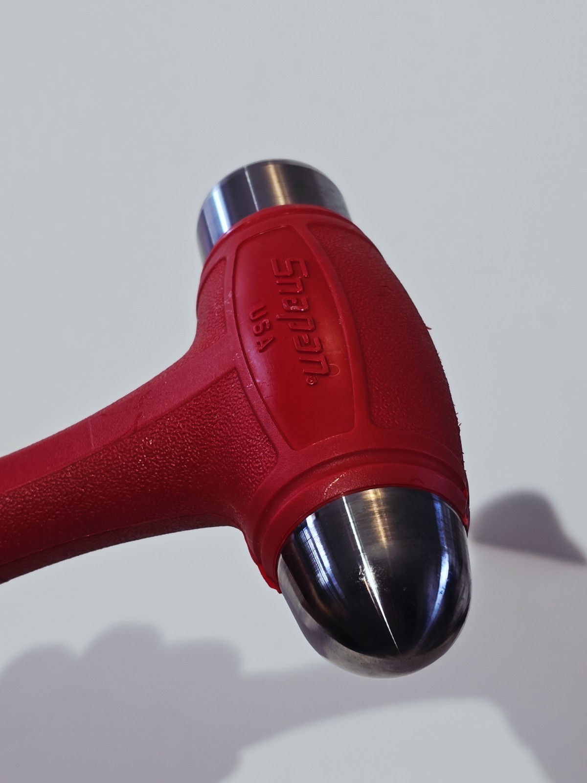 NEW Snap-on Tools USA 24oz/650g RED Soft Grip Dead Blow Ball Peen Hammer HBBD24R