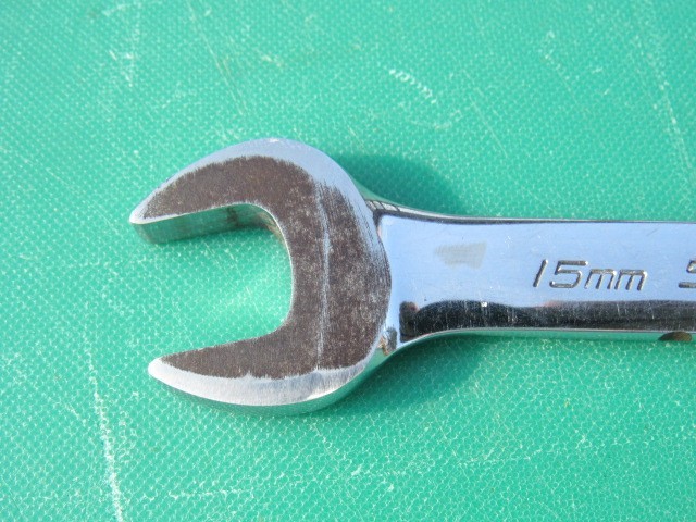 SNAP ON 15MM OXIM15B SHORT / MIDGET 12 POINT OPEN / BOX END METRIC WRENCH OXIM15